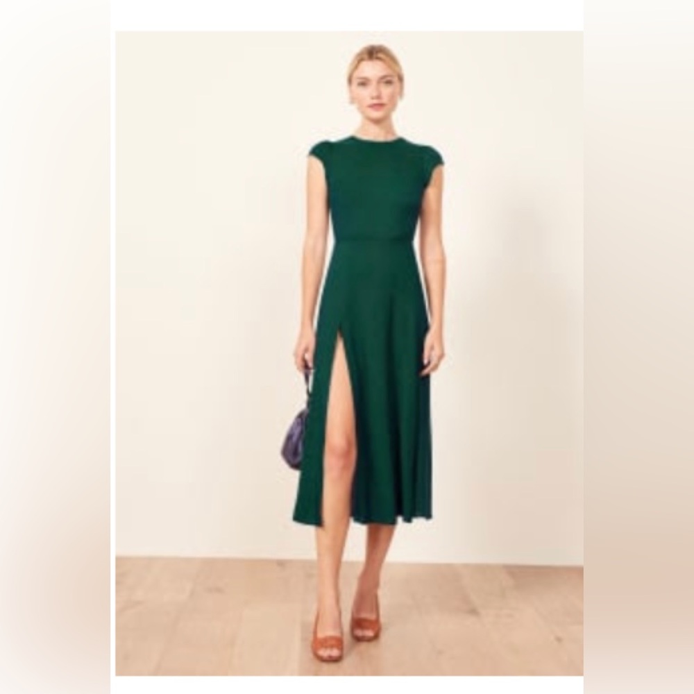 Reformation Dress | Gavin | Forest Green | Size 0